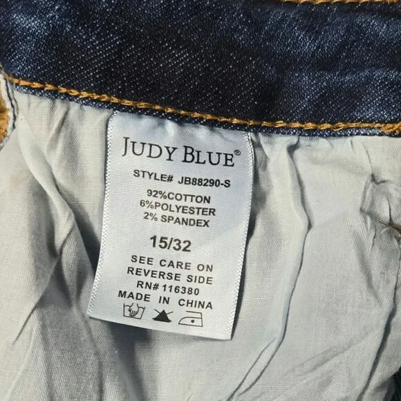 Judy Blue Women's 15/32 Slim Fit Bootcut JB88290-S Slit Hems 33 x 30 (34x29.5) - Picture 9 of 11